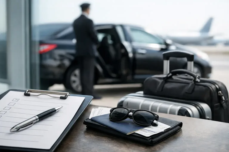 Checkliste für die Flughafentransfer-Buchung – Gepäck und Fahrzeug vor Abflug