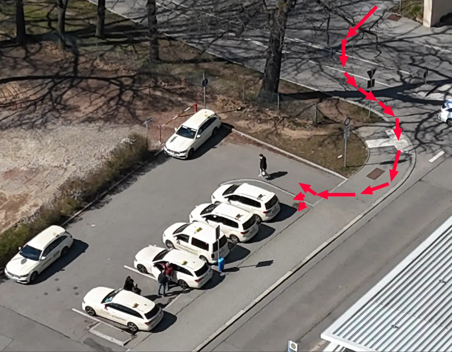 Taxi-Halteplatz am Klinikum Chemnitz Küchwald