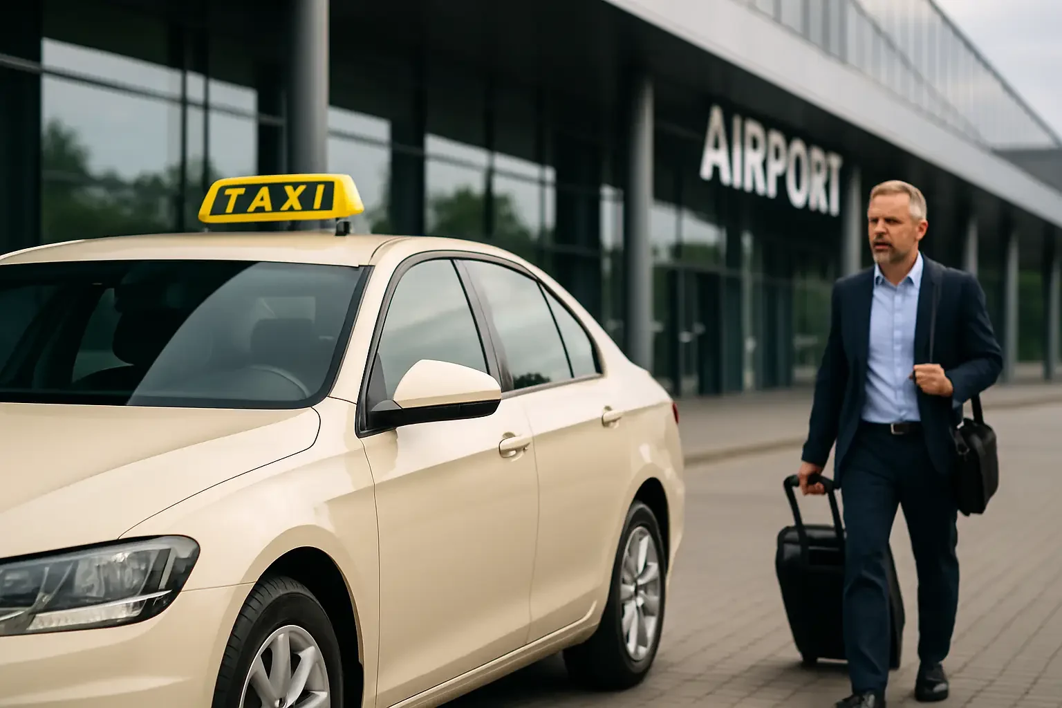 Taxi von Chemnitz zum Flughafen Berlin (BER) – Abholzeit, Puffer & Bestellung