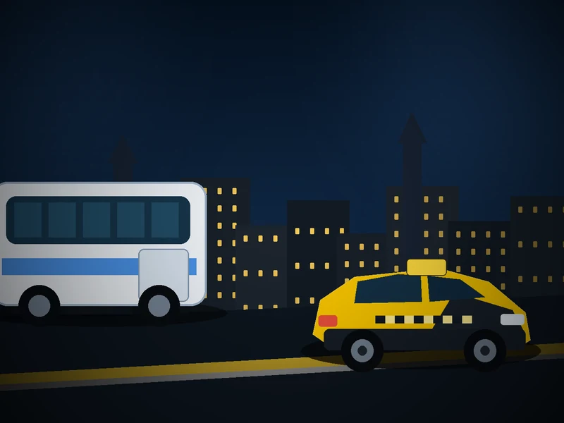 Taxi als Buszubringer am Busbahnhof Chemnitz für Reisende mit Gepäck